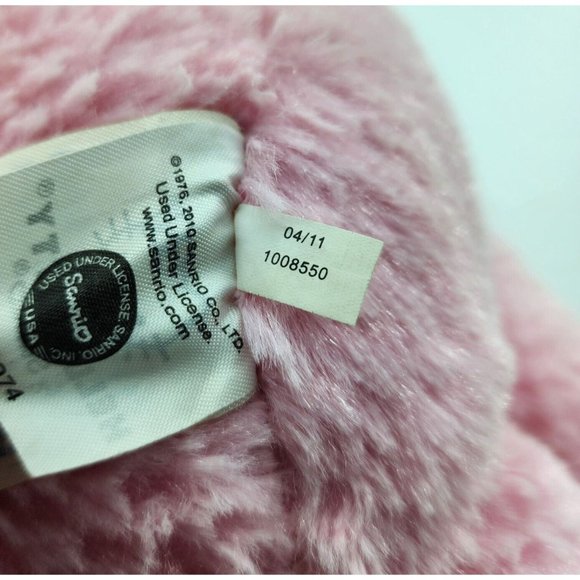 Build A Bear BAB Hello Kitty Sanrio Pink Waffle Plush Missing Bow 2011 Retired - Picture 9 of 12
